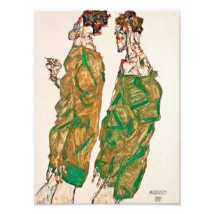 Egon Schiele - Devotion Fototryck