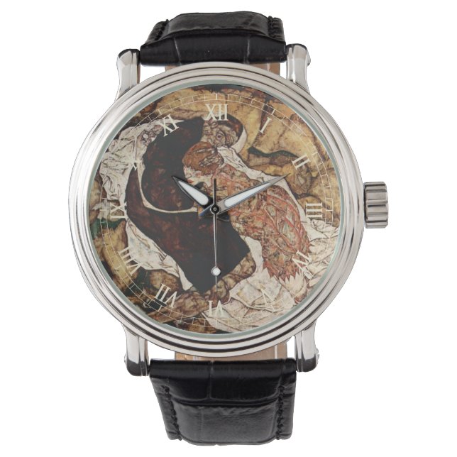 Egon Schiele dödades och Maiden Armbandsur (Framsida)