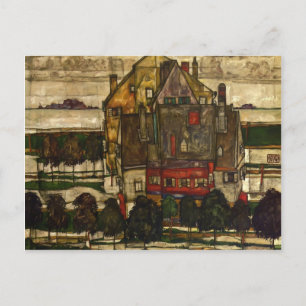Egon Schiele- Enskilda hus Vykort