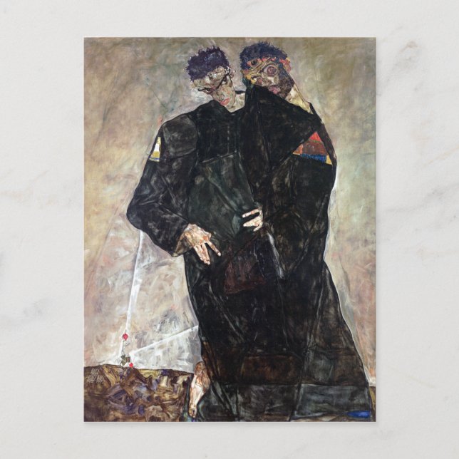Egon Schiele Eremiterna Vykort (Framsida)