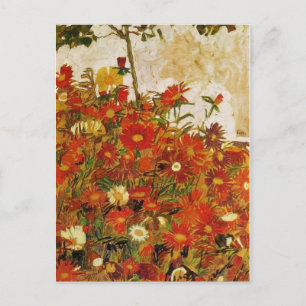 Egon Schiele: Fält i blomsterkonst Vykort