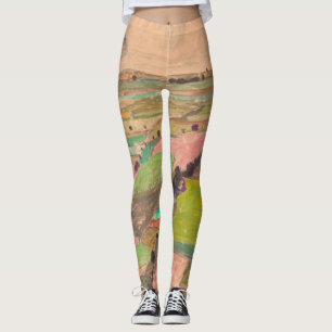Egon Schiele - Fält Landscape Leggings