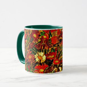 Egon Schiele - Fält of Flowers. Mugg