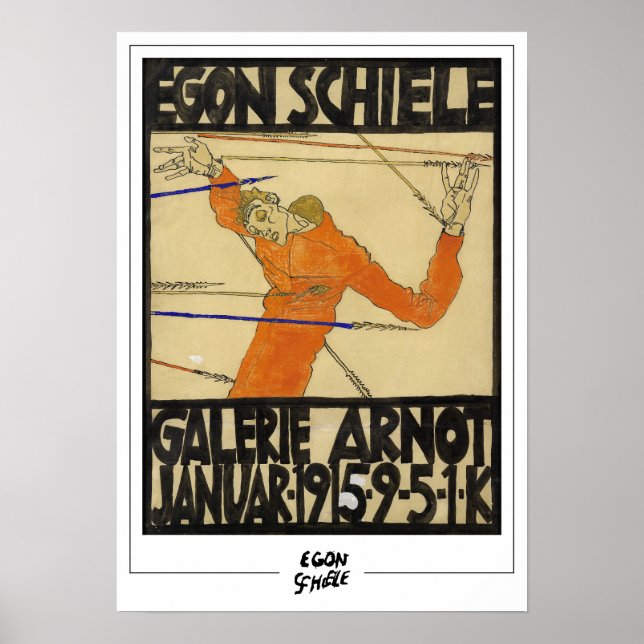 Egon Schiele Fine Art #231-2 Poster (Framsidan)