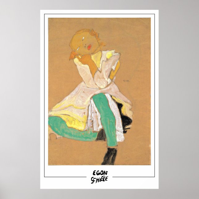 Egon Schiele Fine Art #39 Poster (Framsidan)