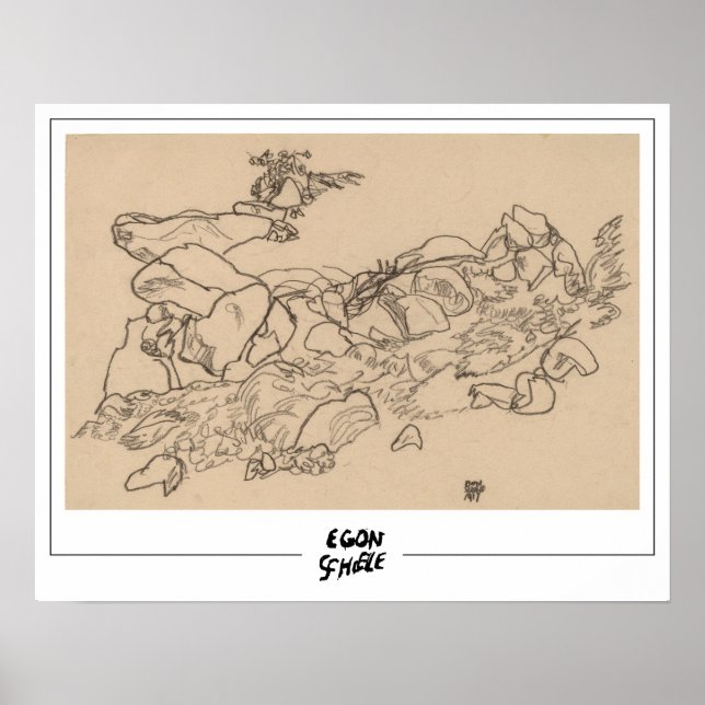 Egon Schiele Fine Art #560-2 Poster (Framsidan)