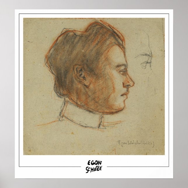 Egon Schiele Fine Art #633-2 Poster (Framsidan)