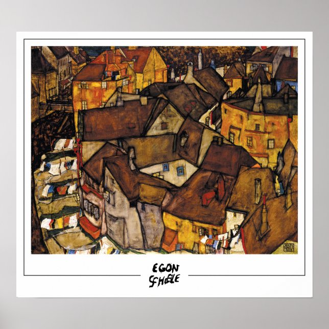 Egon Schiele Finkonst #195-2 Poster (Framsidan)