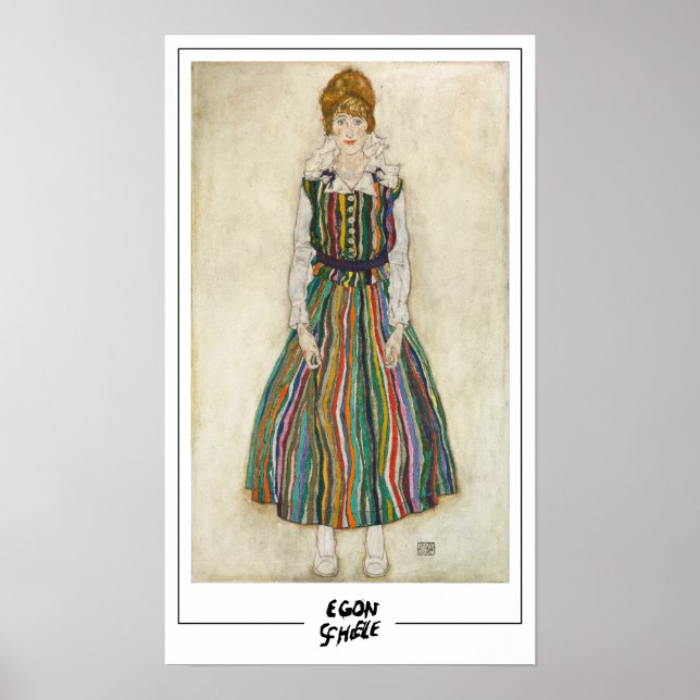 Egon Schiele finkonst #201-2 Poster (Framsidan)
