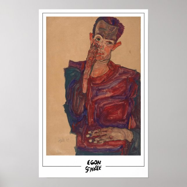 Egon Schiele finkonst #289-2 Poster (Framsidan)