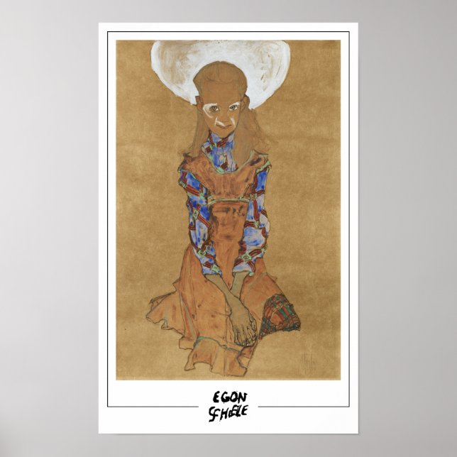 Egon Schiele finkonst #306 Poster (Framsidan)