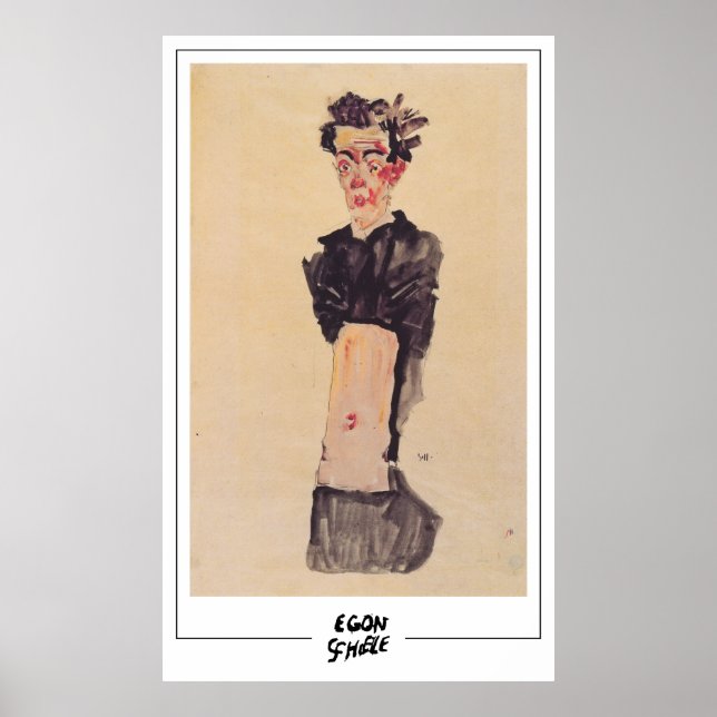 Egon Schiele finkonst #489-2 Poster (Framsidan)