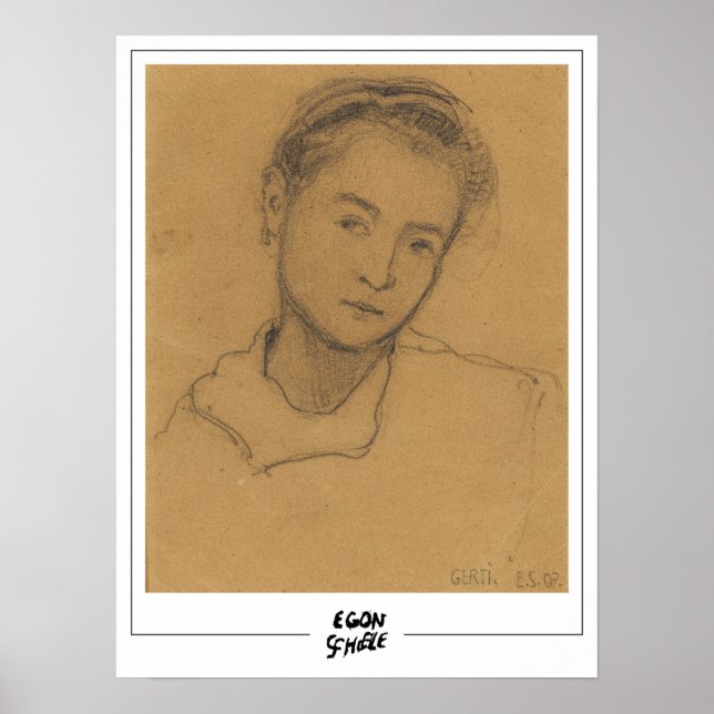 Egon Schiele finkonst #565-2 Poster (Framsidan)