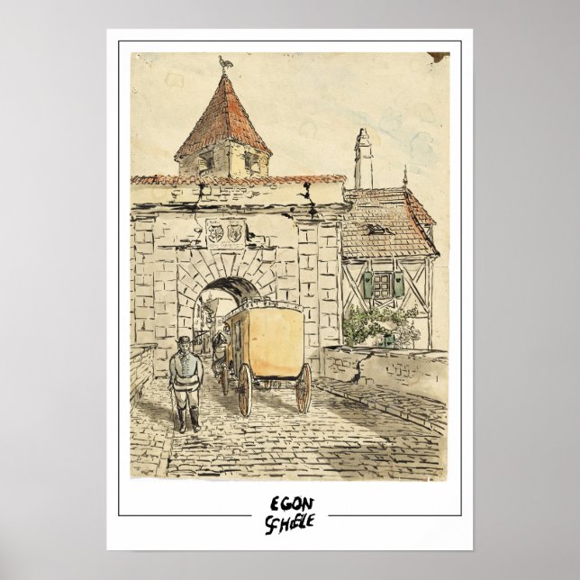 Egon Schiele finkonst #628 Poster (Framsidan)