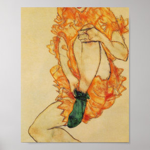 Egon Schiele- Grönten lagerhållning Poster