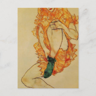 Egon Schiele- Grönten Stocking Vykort