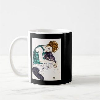 Egon Schiele har med Bent Knees sittande kvinna Kaffemugg
