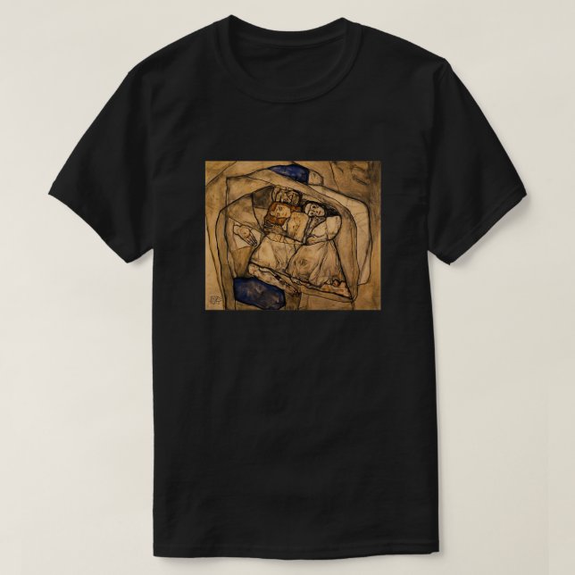 Egon Schiele-konvertering förbättrad med hd artifi T Shirt (Design framsida)