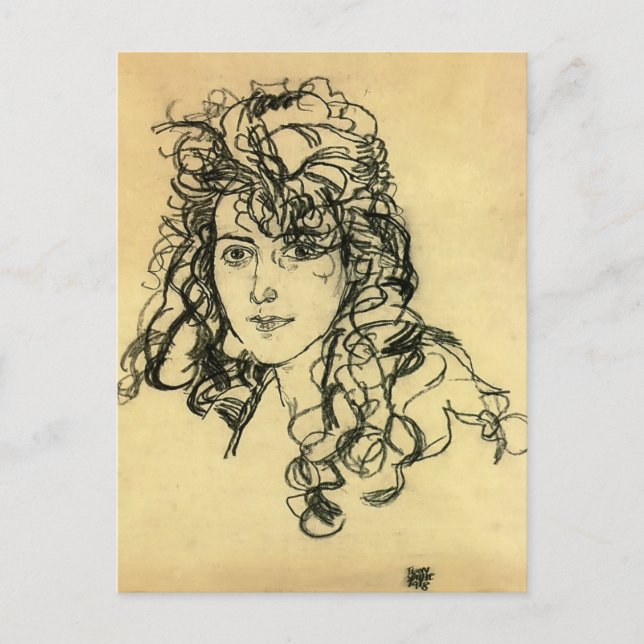 Egon Schiele-Madame Sohn Vykort (Framsida)