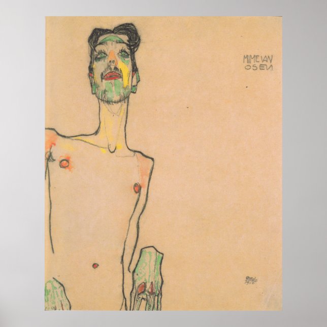 Egon Schiele mime van osen Poster (Framsidan)