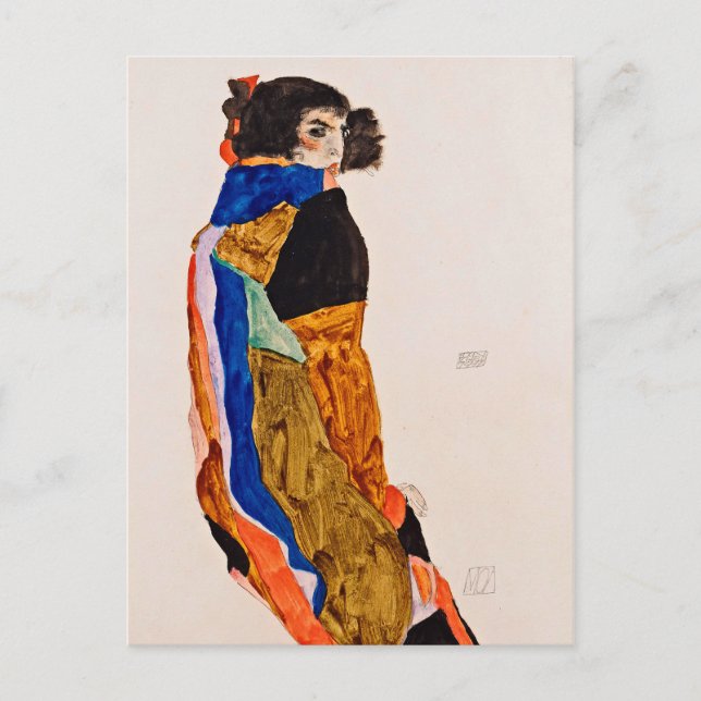 Egon Schiele - Moa Vykort (Framsida)