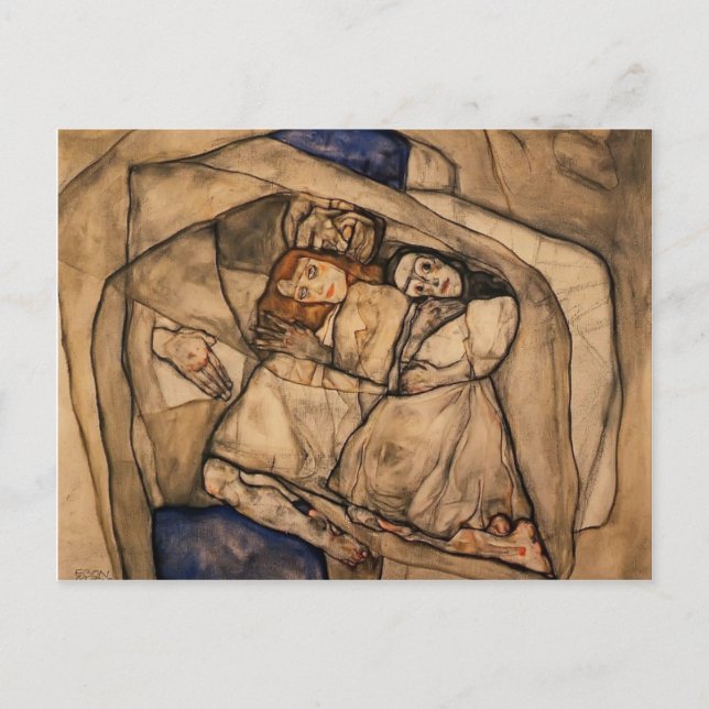 Egon Schiele- Omvandling Vykort (Framsida)