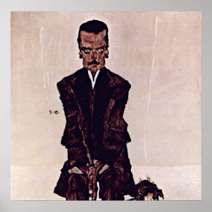 Egon Schiele - porträtt av Eduard Kosmack Poster