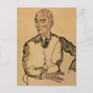 Egon Schiele- Porträtt från Viktor Ritter Bauer Vykort