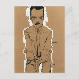 Egon Schiele- Porträtt i Eduard Kosmack Vykort
