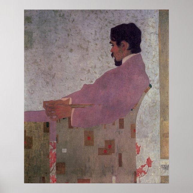 Egon Schiele Porträtt i Painter Anton Peschka Poster (Framsidan)