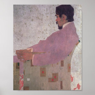Egon Schiele Porträtt i Painter Anton Peschka Poster