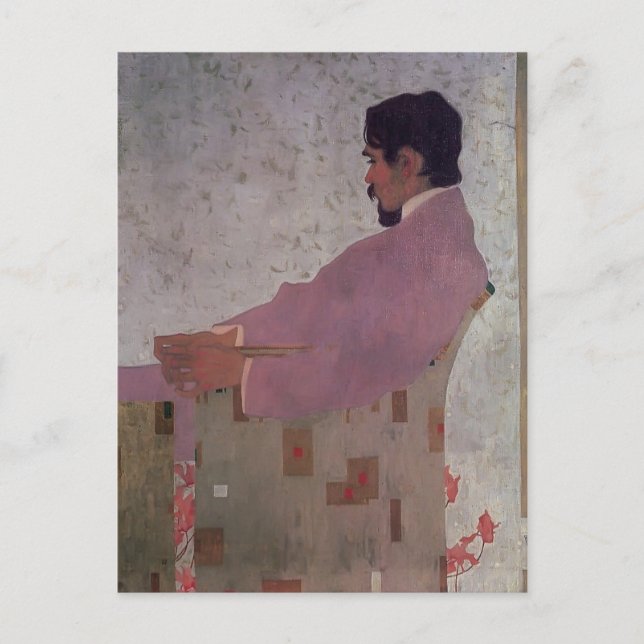 Egon Schiele-Porträtt i Painter Anton Peschka Vykort (Framsida)