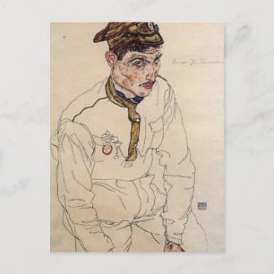 Egon Schiele- ryska fången i Krig Vykort