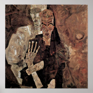 Egon Schiele - Selbstseher eller död och man Poster