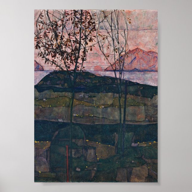 Egon Schiele - Setting Sol Poster (Framsidan)