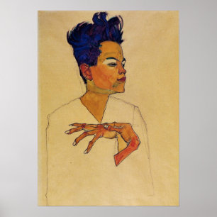 Egon Schiele Självporträtt Poster