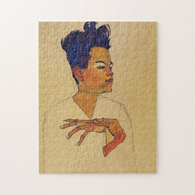 Egon Schiele självporträtt Pussel (Vertikal)