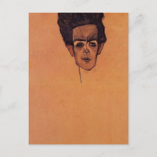 Egon Schiele-Självporträtt Vykort