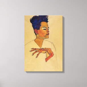 Egon Schiele självporträttkanvastryck Canvastryck