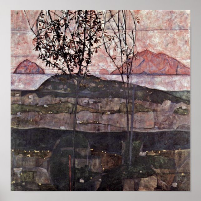 Egon Schiele - sol Poster (Framsidan)