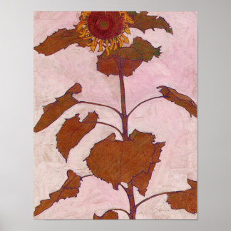 Egon Schiele - Solros 1909 Poster