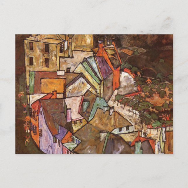 Egon Schiele - Stadskant Vykort (Framsida)