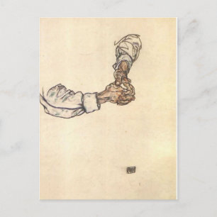 Egon Schiele- Study of händer Vykort