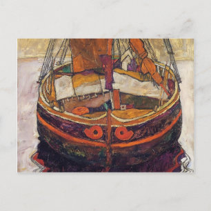 Egon Schiele- Trieste Fishing Boat Vykort