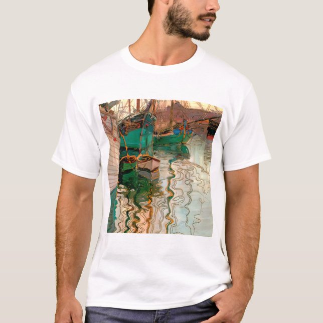 Egon Schiele un paisaje T Shirt (Framsida)