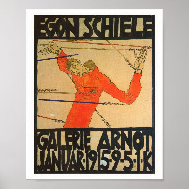EGON SCHIELE VINTAGE AFFISCH (Framsidan)