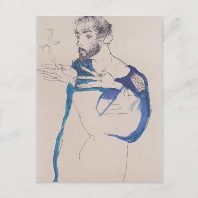 Egon Schiele Vykort (Framsida)