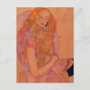 Egon Schiele- Woman med Long Hair Vykort