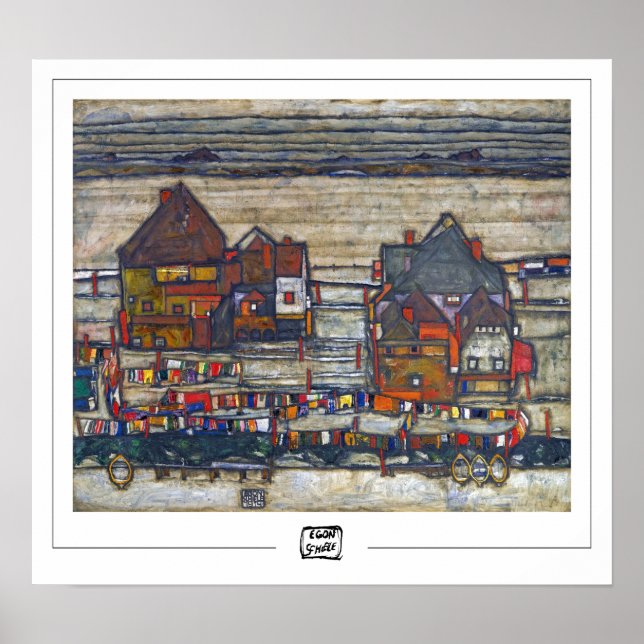 Egon Schiele Zedign Art Poster #13 (Framsidan)