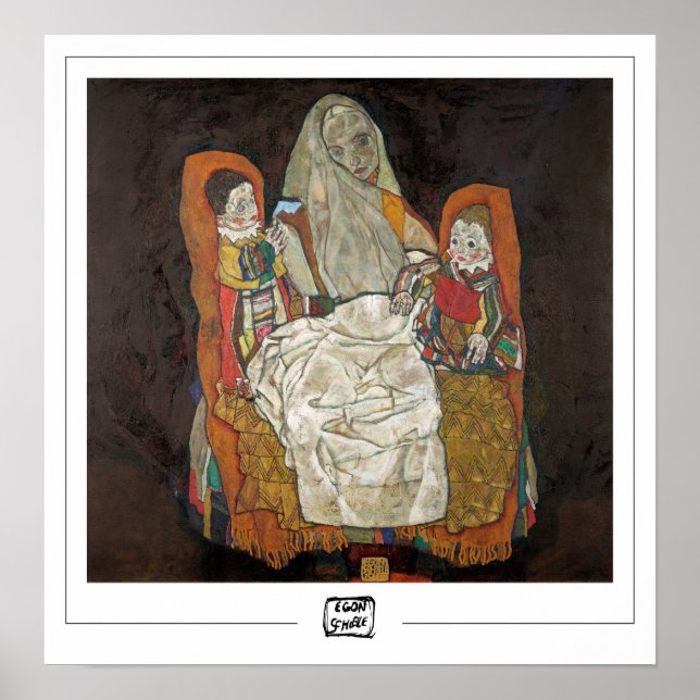 Egon Schiele Zedign Art Poster #13-3 (Framsidan)